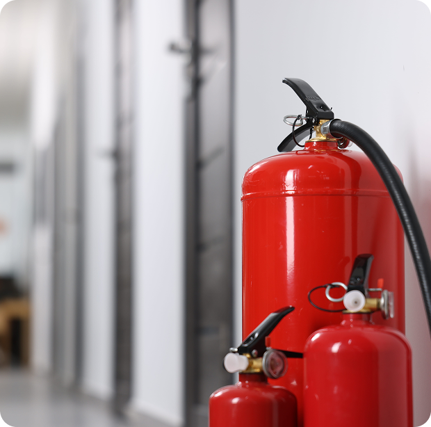Fire Extinguishers Hall Closeup Space Text (1) 1